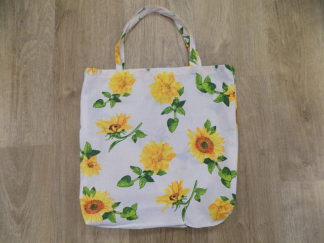 Bavlněná retro taška Rozkvetlá slunečnice.