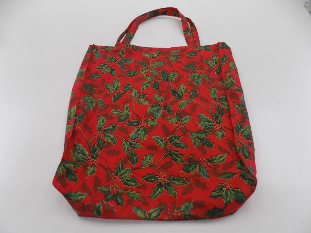 Bavlněná retro taška Vánoční cesmína.