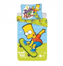 Licenční bavlněné povlečení Bart Simson Skate.