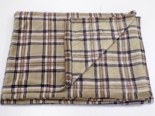 Luxusní fleecová deka Kostka béžová 150x200 cm.