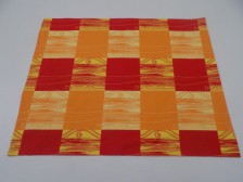 Povlak na polštář 90x70 bavlna Oranžové čtverce