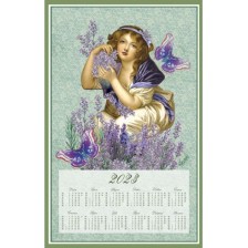 Textilní kalendář Levandulová.