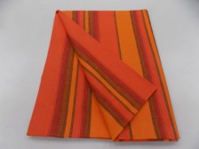 Ubrus bavlna směs Oranžový pruh 160x140 cm.