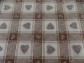 Ubrus bavlněný Selská romance hnědá 160x140 cm